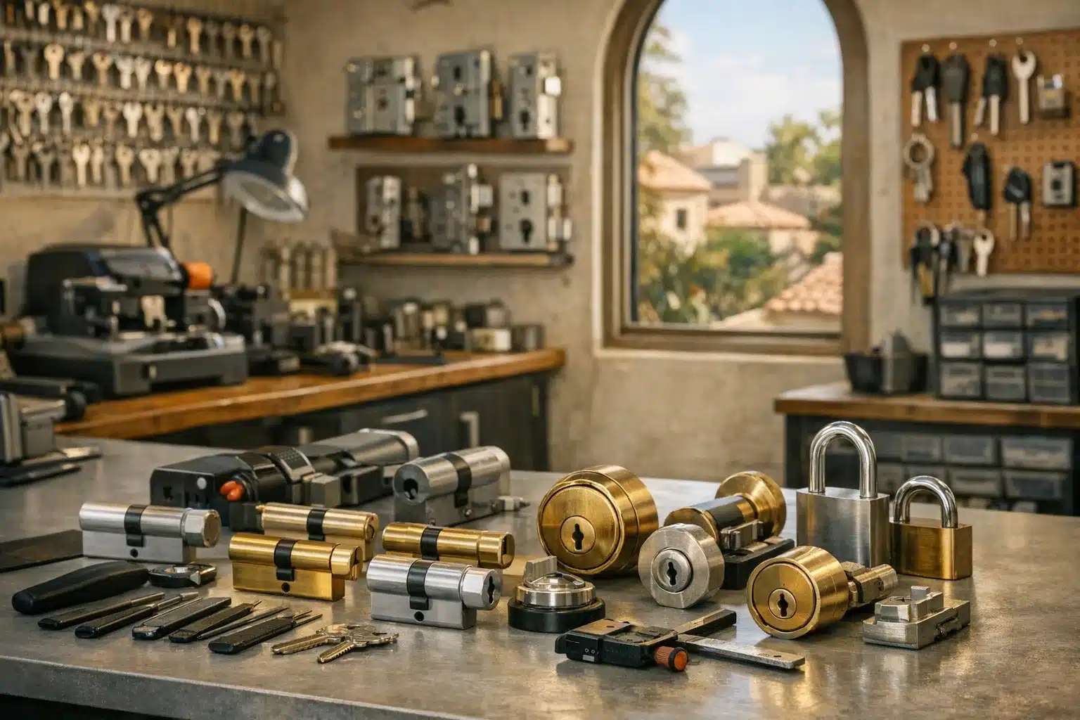 ציוד מנעולנות מקצועי וצילינדרים לדלתות רב בריח בראשון לציון