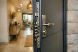 דלת ישראלית עם מערכת נעילה רב בריח