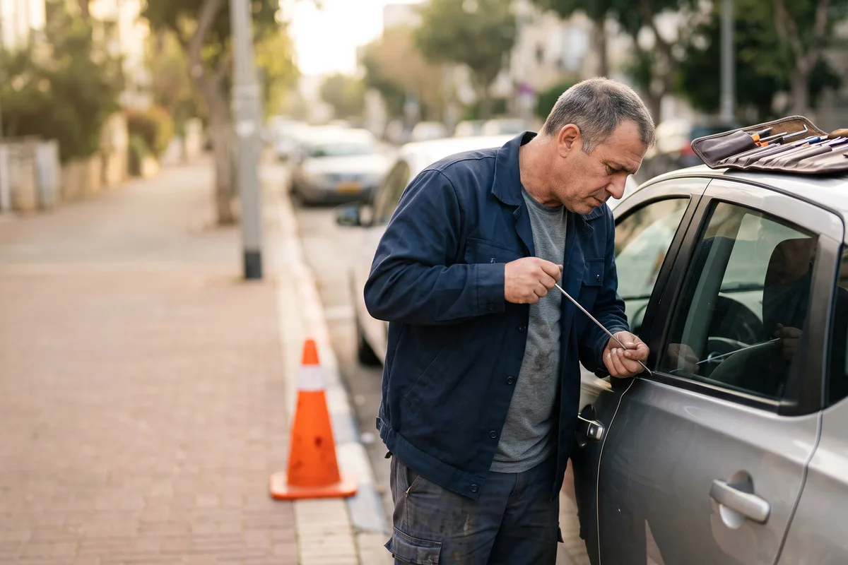 מנעולן רכב - פתיחת רכב נעול בכלים ייעודיים