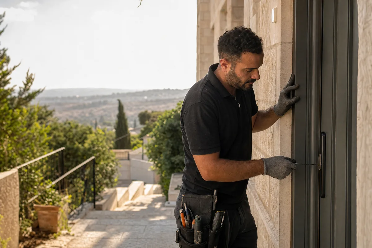 מנעולן במבשרת ציון פותח דלת כניסה נעולה בלי נזק