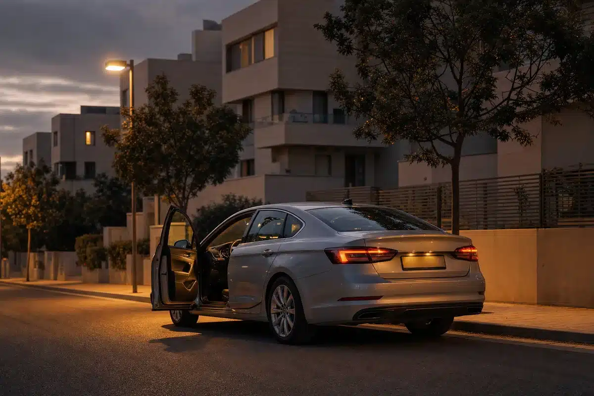 מנעולן בראש העין - רכב ברחוב מגורים בשעת ערב