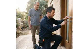 מנעולן בסביון - פתיחת דלת נעולה בכניסה לבית